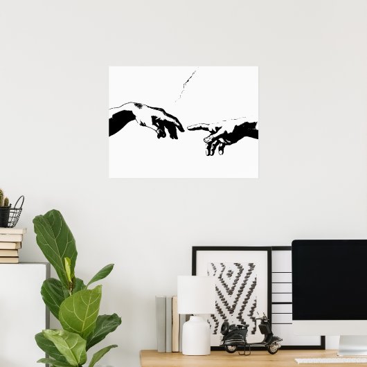 Poster Création d'Adam (Bureau à domicile)
