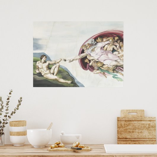 Poster Création d'Adam (Cuisine)