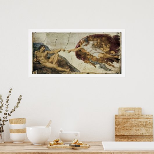 Poster Création d'Adam (Cuisine)