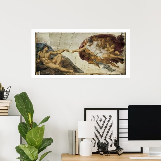 Poster Création d'Adam (Bureau à domicile)