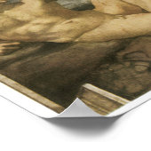 Poster Création d'Adam, 1510, Michel-Ange (Coin)