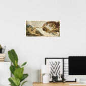 Poster Création d'Adam, 1510, Michel-Ange (Bureau à domicile)