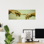 Poster Création d'Adam (main-d'oeuvre) (Bureau à domicile)