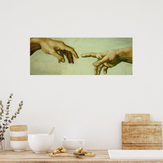 Poster Création d'Adam (main-d'oeuvre) (Cuisine)