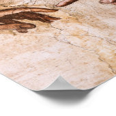 Poster Création D'Adam Restauré Michelangelo (Coin)