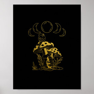 Poster Création de champignons Aesthetic Goblincore et Co