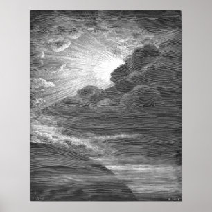 Poster Création de la lumière, par Gustave Doré
