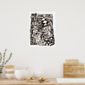 Poster Création de l'homme, par Brian Benson (Cuisine)