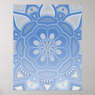 Poster Création de mandala, tous les points pour un 4
