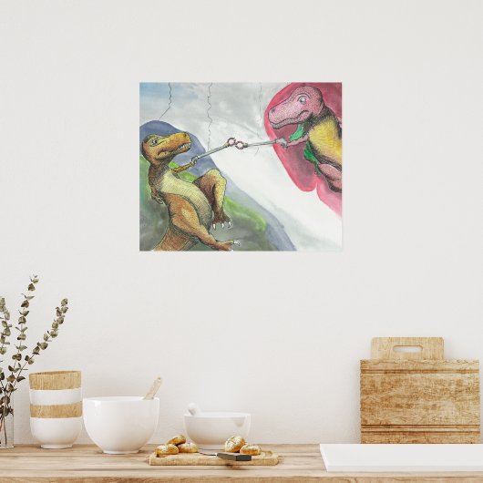 Poster "Création de T-Rex" (Cuisine)