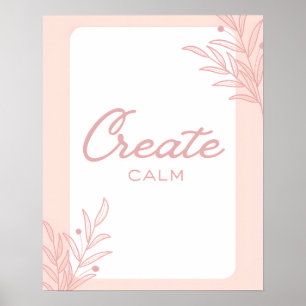 Poster Création de typographie de citation inspirante cal