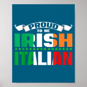 Poster Création d'héritage italo-irlandais Fière d'être I