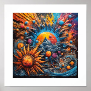 Poster Création du système solaire