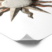 Poster Création grise ART ABSTRAIT Design graphique spiri (Coin)