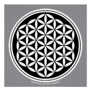 Poster Création Harmonie – Symbole de Géométrie Sacrée