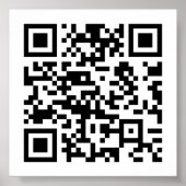 Poster Création instantanée de code QR (en entrant votre  (Devant)