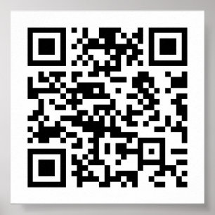 Poster Création instantanée de code QR (en entrant votre 