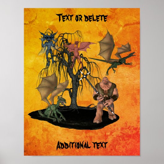 Poster Créations Halloween Gobelin Personnalisées (Devant)