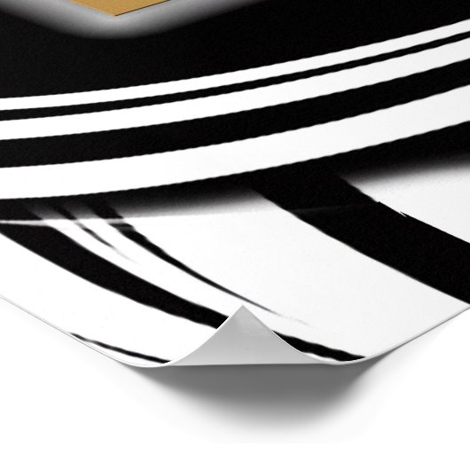 Poster Creative Black and White Seamless Abstracti (Coin)