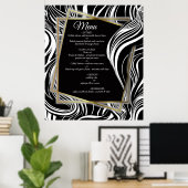 Poster Creative Black and White Seamless Abstracti (Bureau à domicile)