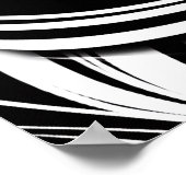 Poster Creative Black and White Seamless Abstraction (Coin)