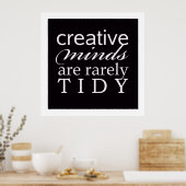 Poster Creative Minds Rarement Tidy Office Studio (Cuisine)