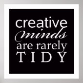 Poster Creative Minds Rarement Tidy Office Studio (Devant)
