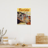 Poster Creative Wildlife Sea Turtle Floride Voyage (Cuisine)