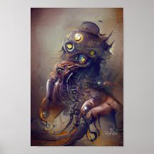 CREATURE AFFICHER l'illustration de l'art imaginai