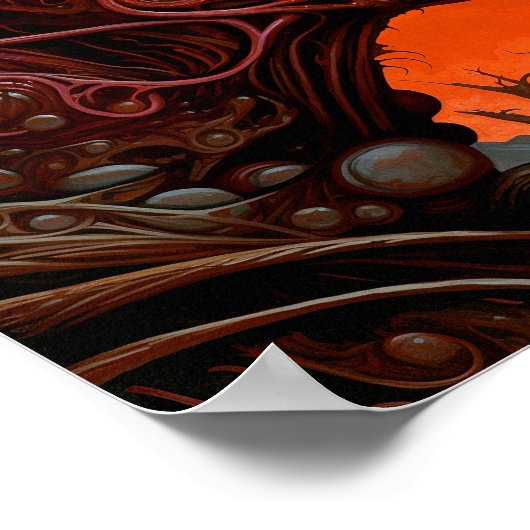 Poster Créature Alien Sci-fi Horreur Art (Coin)