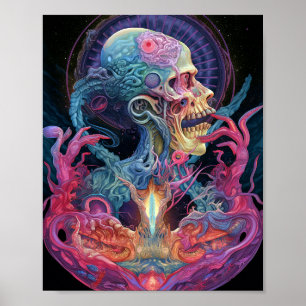 Poster Créature Alien Surreal Horror Art