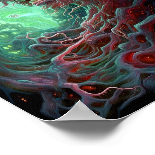 Poster Créature Alien Surreal Horror Art (Coin)