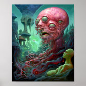 Poster Créature Alien Surreal Horror Art (Devant)