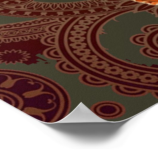 Poster Créature du monstre de la mer d'Octopus Cephalapod (Coin)