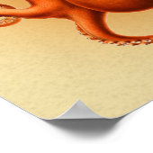 Poster Créature du monstre de la mer d'Octopus Cephalapod (Coin)