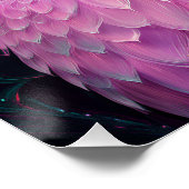 Poster Créature hybride Murloc/Chouette rose (Coin)