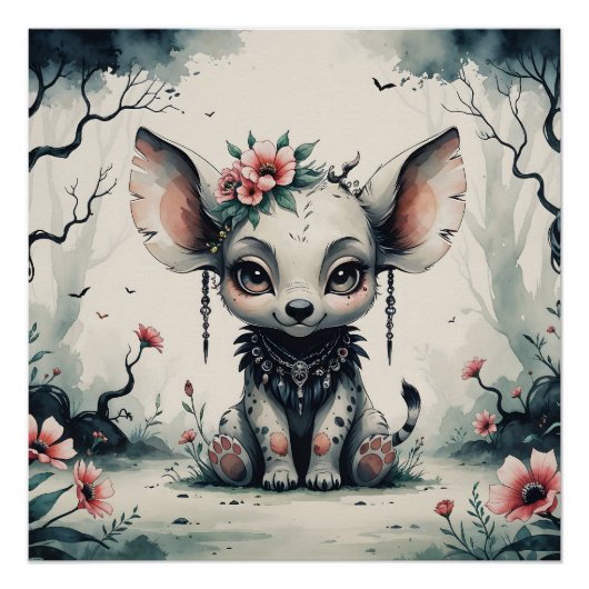 Poster Créature Imaginaire enchantée (Devant)