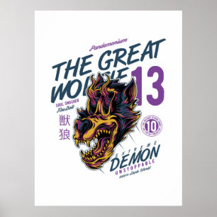 Poster Créature mythique du grand loup