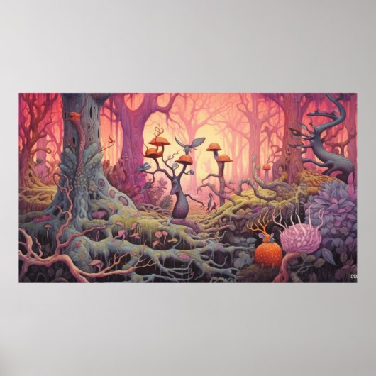 Poster Créature psychédélique (Devant)