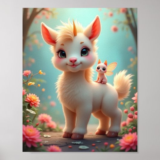 Poster Créature Unicorne (Devant)