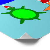 Poster Créatures de la mer de Noël (Coin)