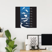 Poster Créatures de l'océan ouvert (Bureau à domicile)
