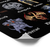 Poster Créatures mythiques gothiques (Coin)