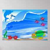 Poster Créatures sous-marines (Devant)