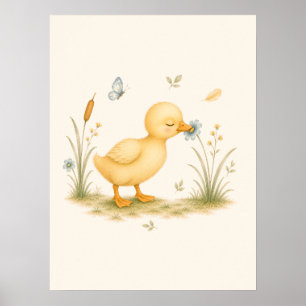 Poster Crèche Little Duck & Wildflower