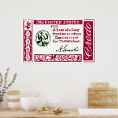 Poster Crédo américain Abraham Lincoln 1960 (Cuisine)