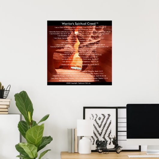 Poster Créé des guerriers par les guerriersCreed (Bureau à domicile)