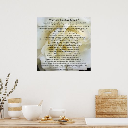 Poster Créé des guerriers par les guerriersCreed (Cuisine)