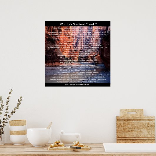 Poster Créé des guerriers par les guerriersCreed (Cuisine)