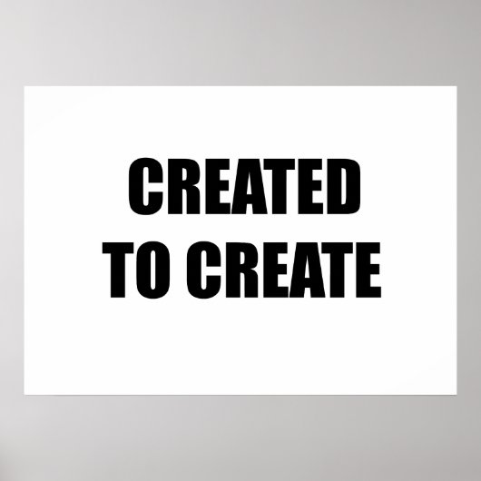 Poster Créé pour créer (Devant)